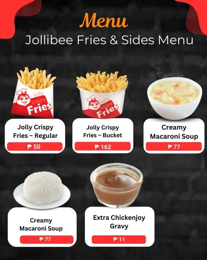 Crispy Fries Sides Menu